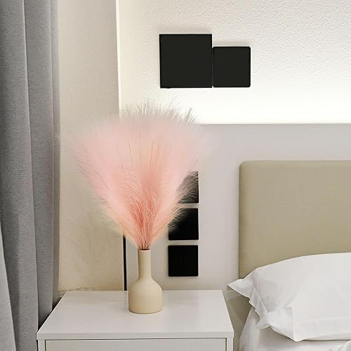 Miniatura 48 de Arreglo de 6 Piezas de Hierba de Pampa Sintética - 18 Pulgadas/45cm de Pasto Artificial Esponjoso y Pomposo para Decoración Boho Chic del Hogar