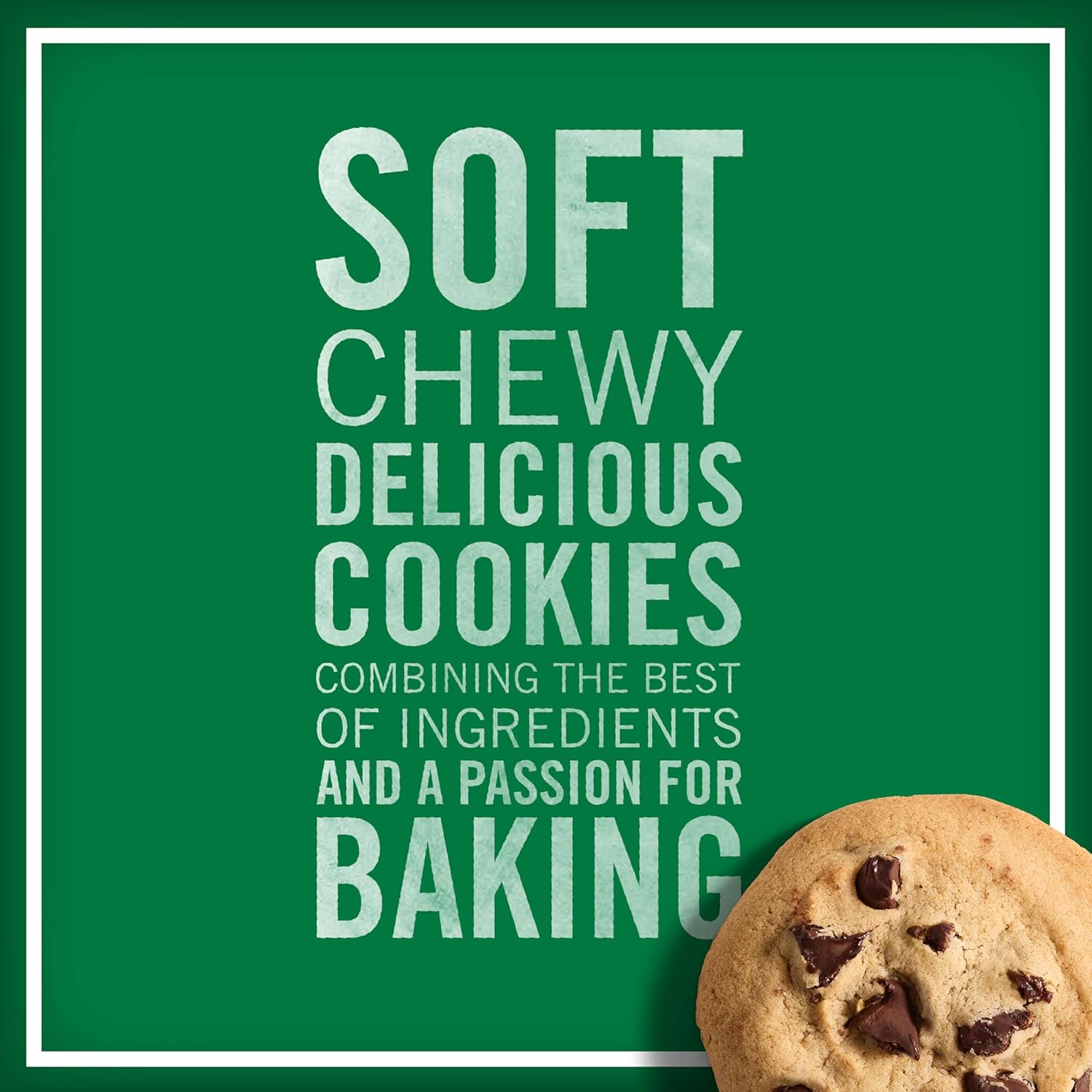 Tate's Bake Shop Soft Baked Cookies Variety Pack, Dark Chocolate Chunk and Chocolate Chip, 4-8 oz Bags