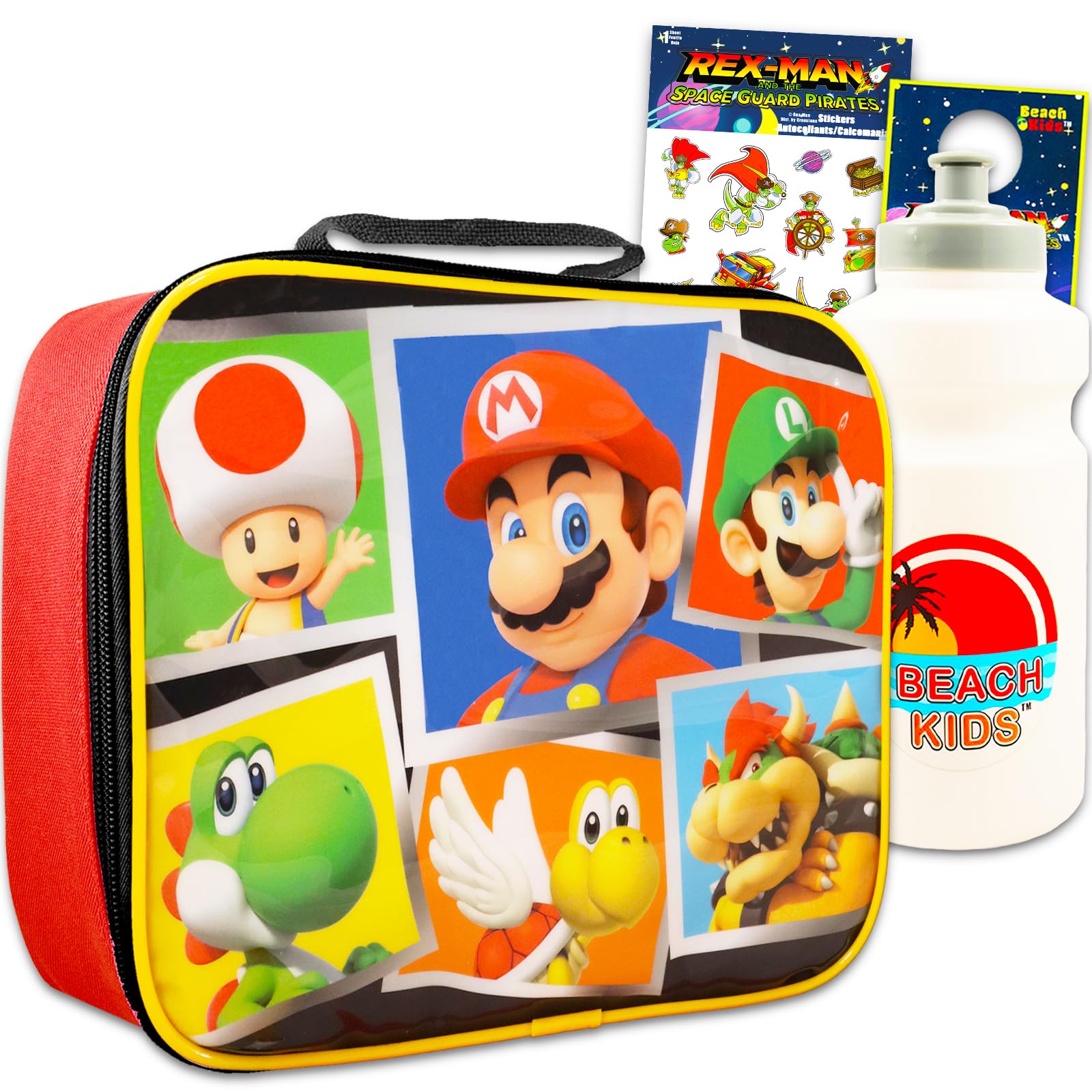 Boîte à déjeuner Super Mario anti-fuite avec sac isotherme contre les repas écrasés