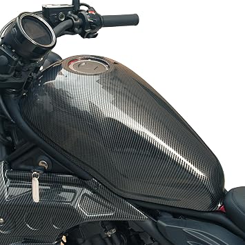 Motorcycle Fuel Tank Cover for Rebel 500/300/250 2017-2026, Carbon Fiber