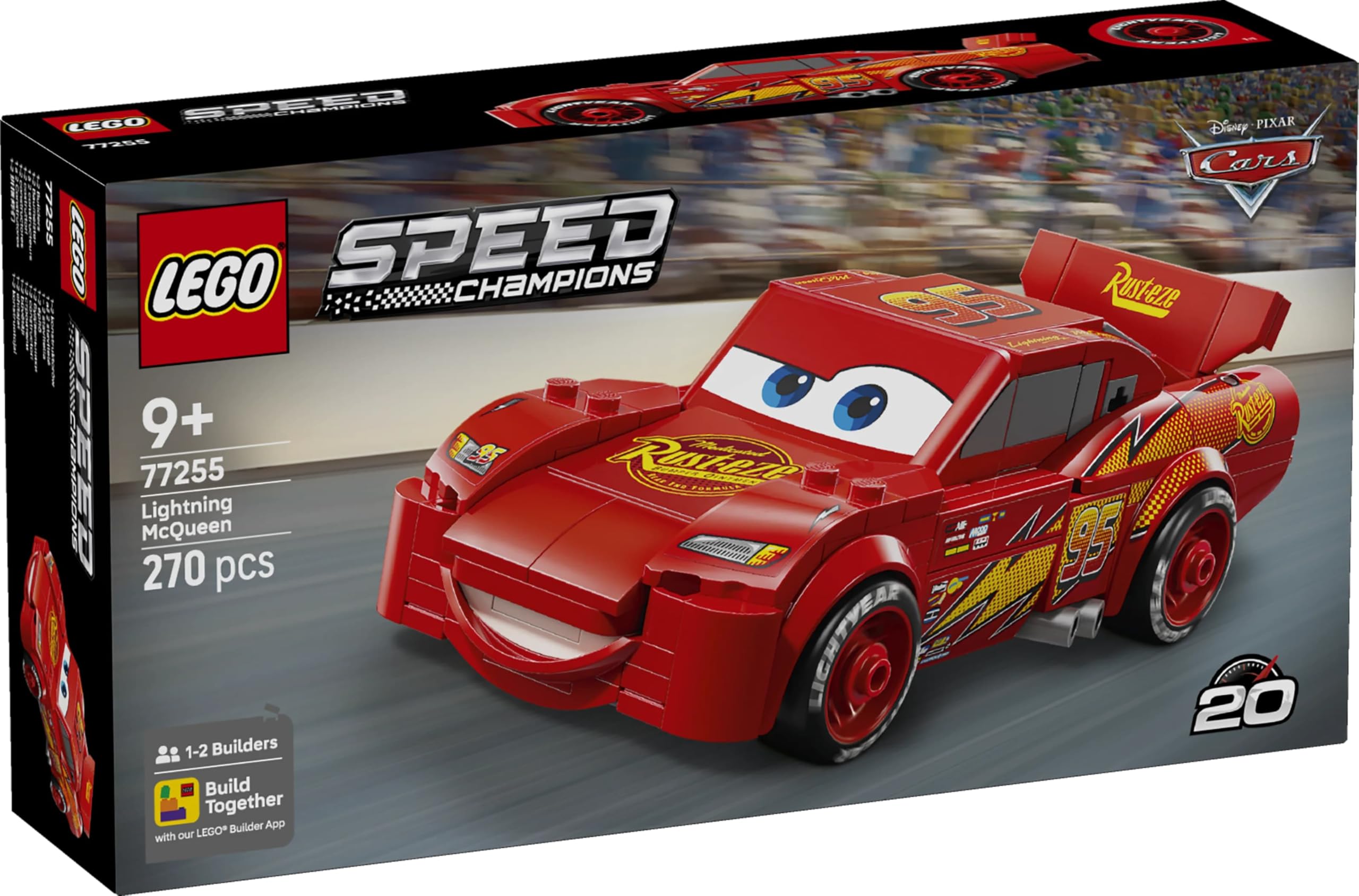 LEGO Speed Champions | Lightning McQueen from Disney Pixar Cars - Building Set 77255 — Amazon image 10