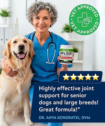 Miniatura 5 de Golosinas de glucosamina para perros  Suplemento de cadera y articulaciones con aceite de pescado omega-3  condroitina, MSM  Masticables de