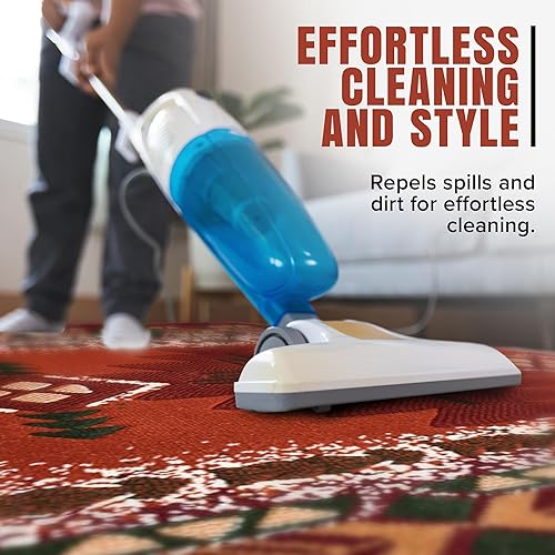 Miniatura 6 de YHSF South West - alfombra estilo nativo americano del suroeste C318 - fácil de limpiar, gruesa, suave, duradera, inspirada en tribus americanas