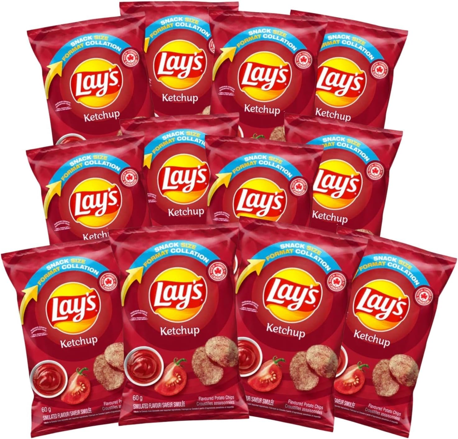 Lay's Ketchup Flavoured Potato Chips; Vending Machine Snack