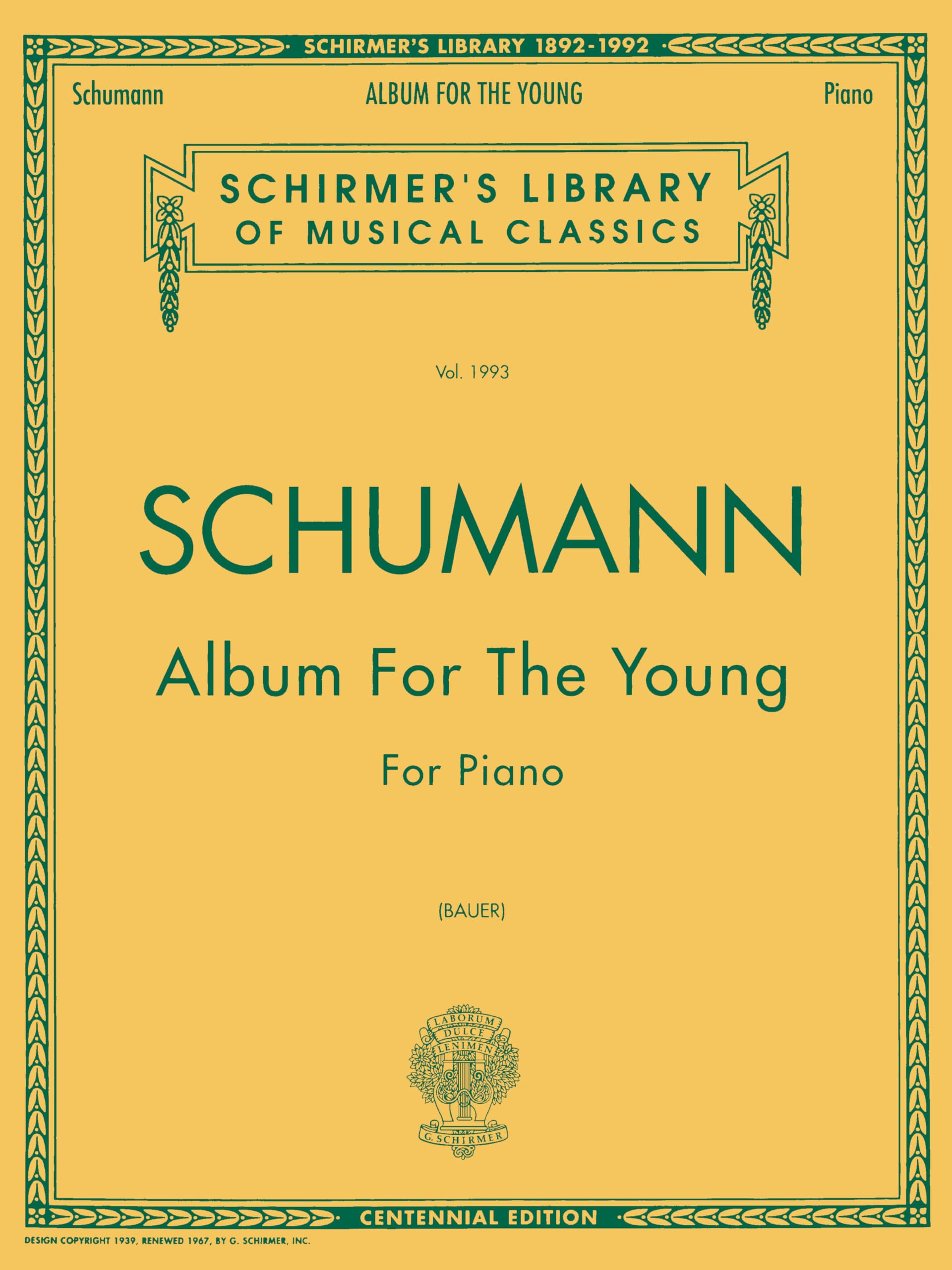 Robert Schumann Album For The Young Op. 68 Pf: Schirmer Library of Classics Volume 1993 Piano Solo (Schirmer's Library of Musical Classics)