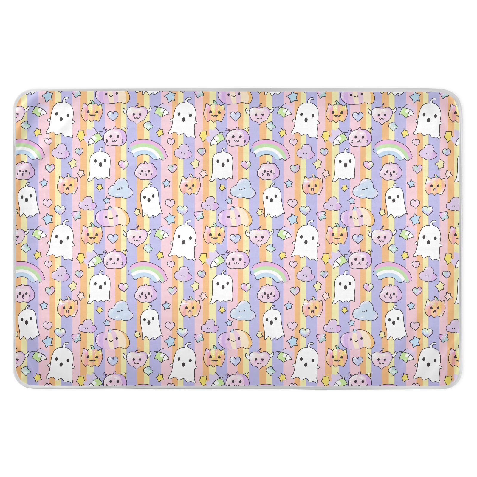 Pumpkin Unique Cartoon Potty Training Pad Highly Absorbent Baby Pee Pads Leakproof Quick Drying Diaper Pads for Infant Baby , 52