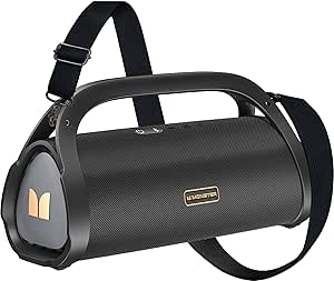 Monster Adventurer Max Portable Bluetooth Speaker, IPX7 Waterproof Wireless Speaker with Double Subwoofer Rich Bass, 100W Stereo Loud Sound with 24H Playtime for Outdoor Pool Beach, Gold asin的图片