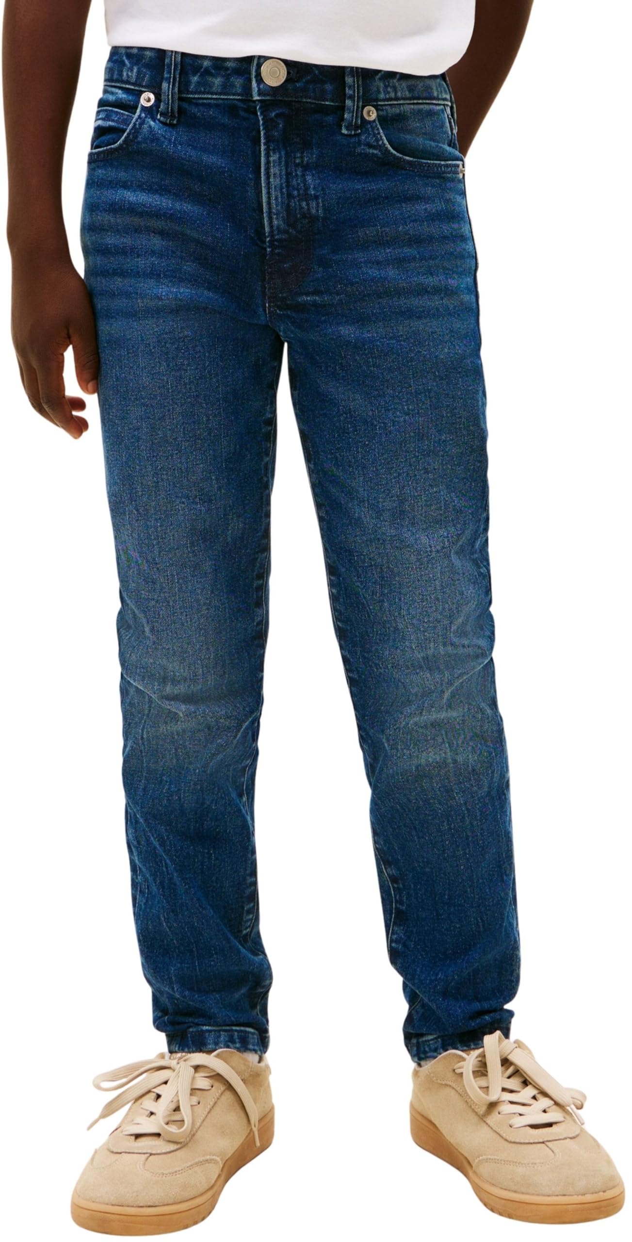Tommy Hilfiger Boys Navy 'S Straight Fit Jeans In  16 Years Size 16 Yrs Kids