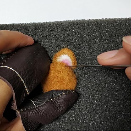 Miniatura 7 de Feltsky Kits de fieltro de aguja de 4 animales para principiantes, fáciles de hacer con todo, manualidades para mamá, abuela, niños