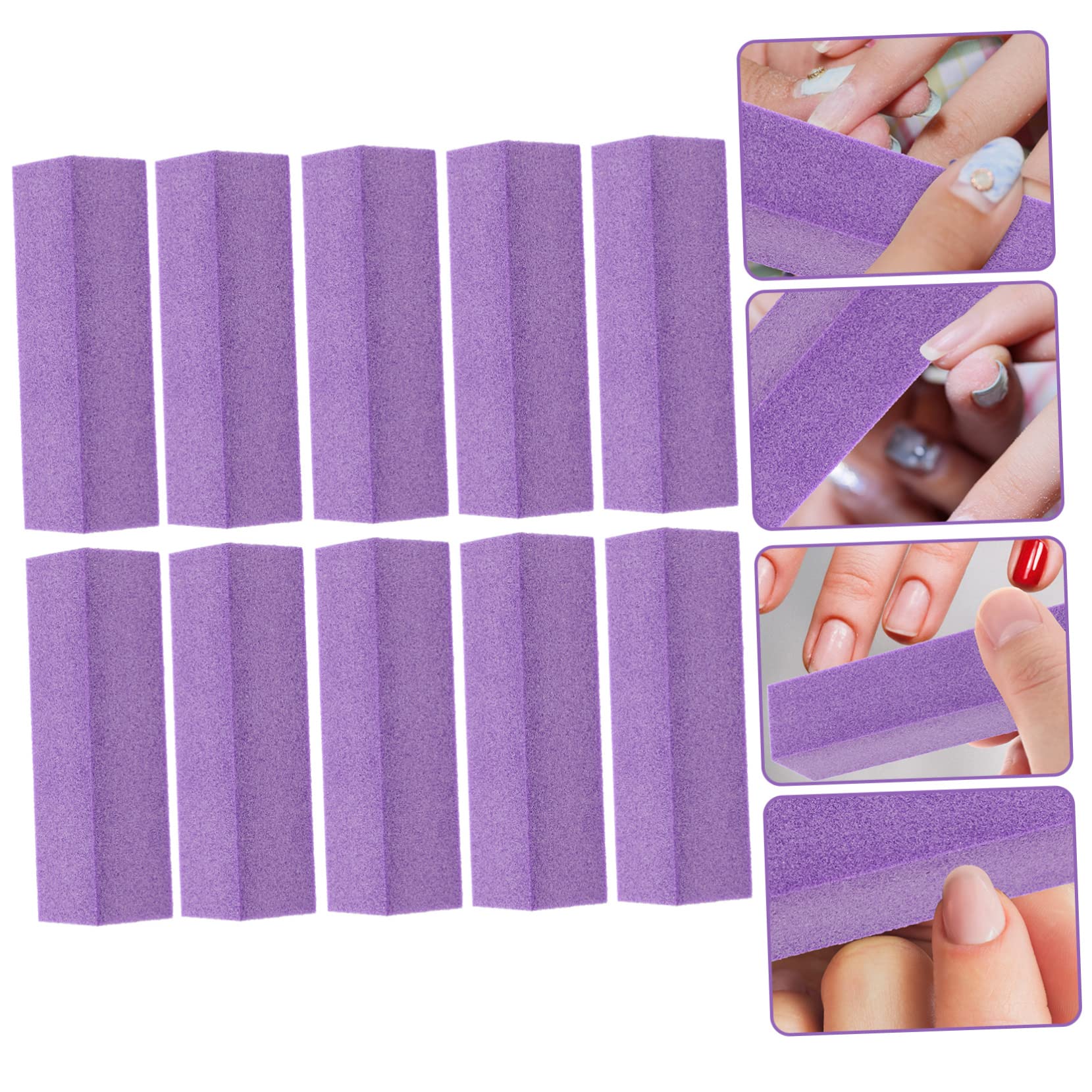 Healvian 50piezas Bloques De Pulido Para Manicura Limas Para Uñas Profesionales Diseño Multi-lado Suaves y Duraderas Herramientas De Cuidado De Uñas Portátiles Para Viajes y Uso Diario