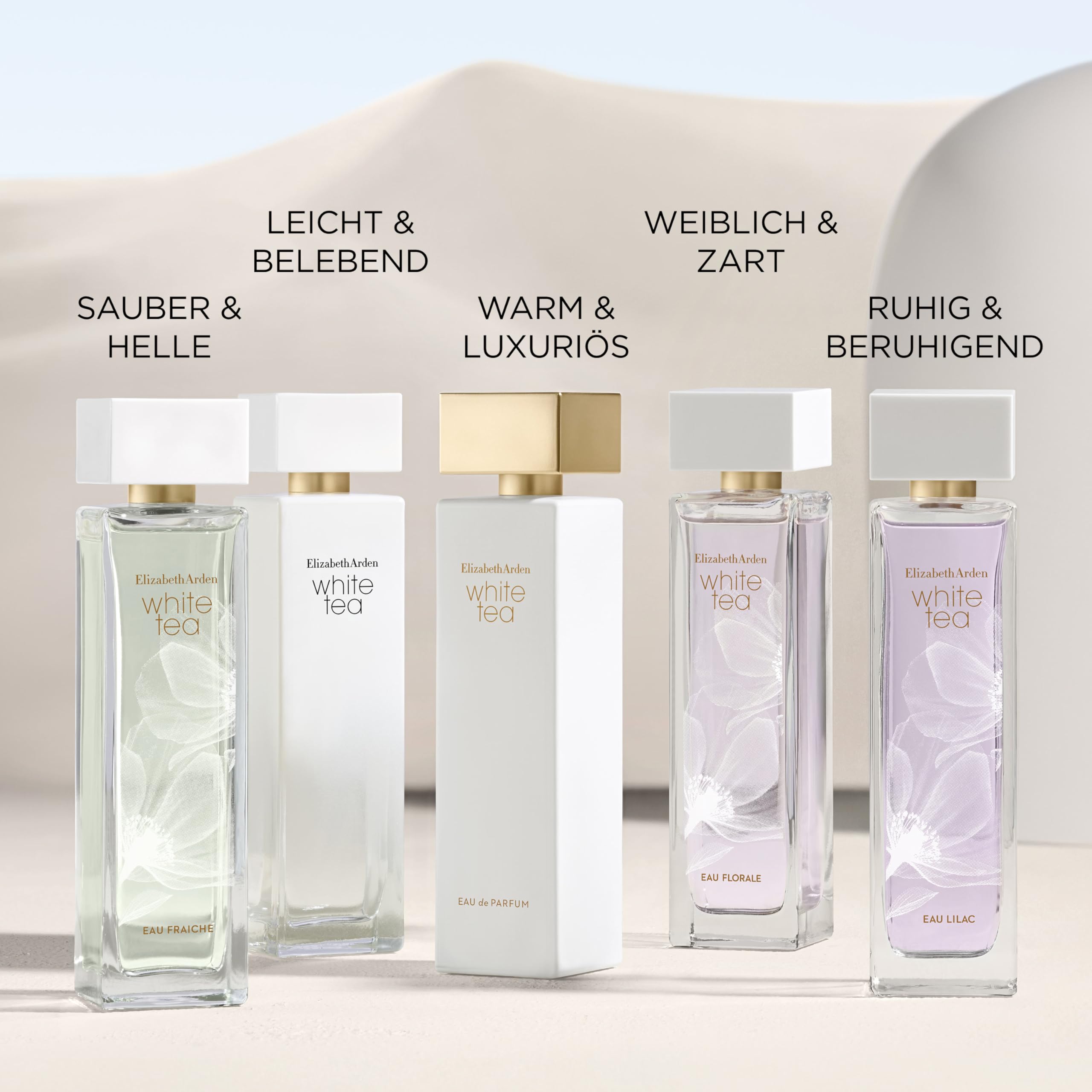 Elizabeth Arden - White Tea, Eau de Parfum, Parfüm mit weißem Tee und einem Meeresbrise-Akkord, blumiger Duft, frisches, weibliches und süßes Aroma, Parfüm für Frauen, 50 ml
