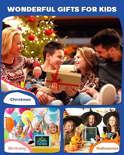 Miniatura 7 de Bravokids - Tablet de escritura LCD de 10 pulgadas para niños de 3 a 6 años, juguete infantil, tablero electrónico, juguete educativo para niños de