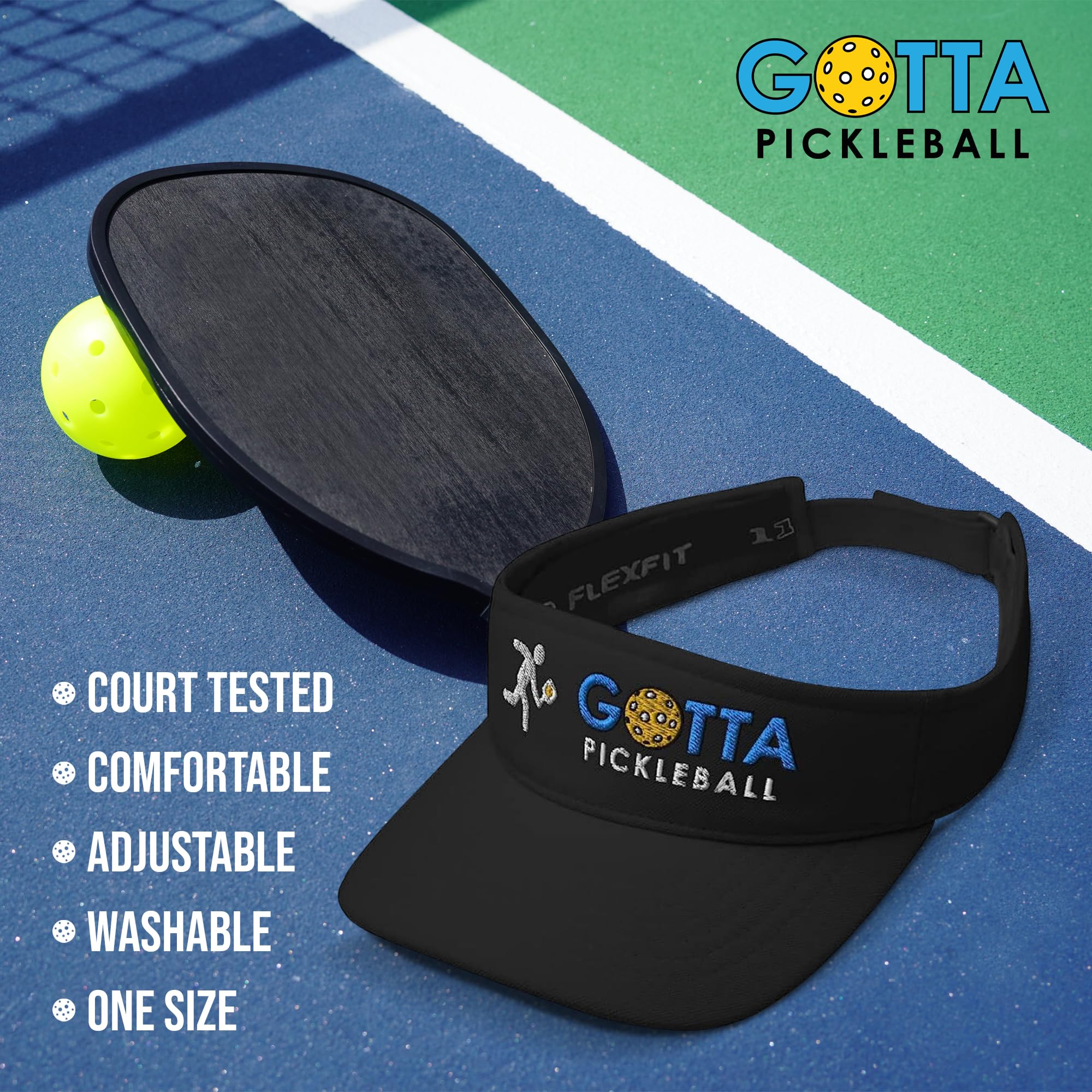 Pizza Slice Hat (Embroidered Visor) Black