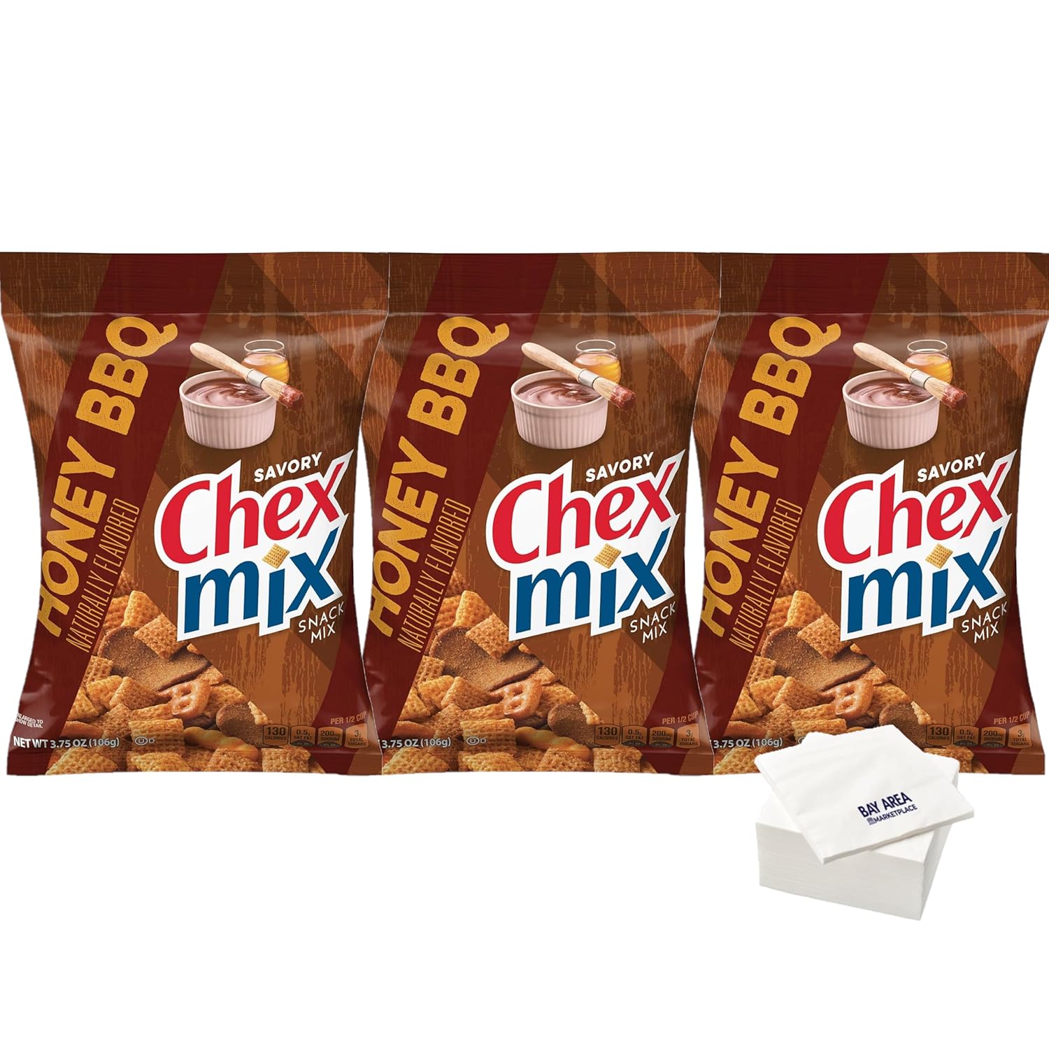 Chex Mix Honey BBQ 3.75 Oz. (pack of 3)