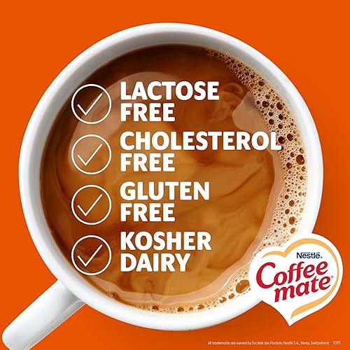 Vista 30 de Nestle Coffee Mate Crema de café, vainilla francesa, crema en polvo no láctea, recipiente de 15 onzas (paquete de 12)