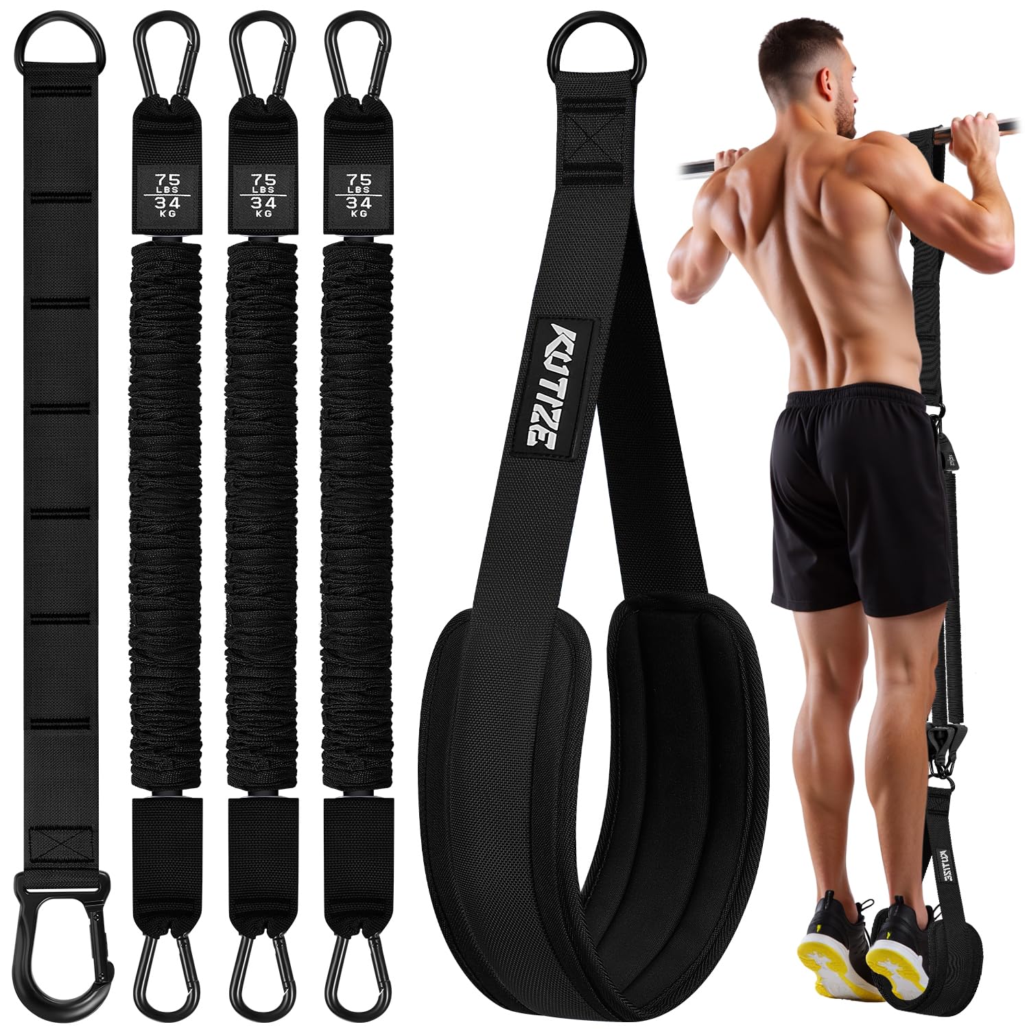 Photo 1 of **MISSING PARTS***KUTIZE Pull Up Assistance Bands,Resistance Bands,Adjustable and Replaceable Pull Up Assist Band,Assisted Pull Up Resistance Bands for Pull Up Assist Push Up Assist