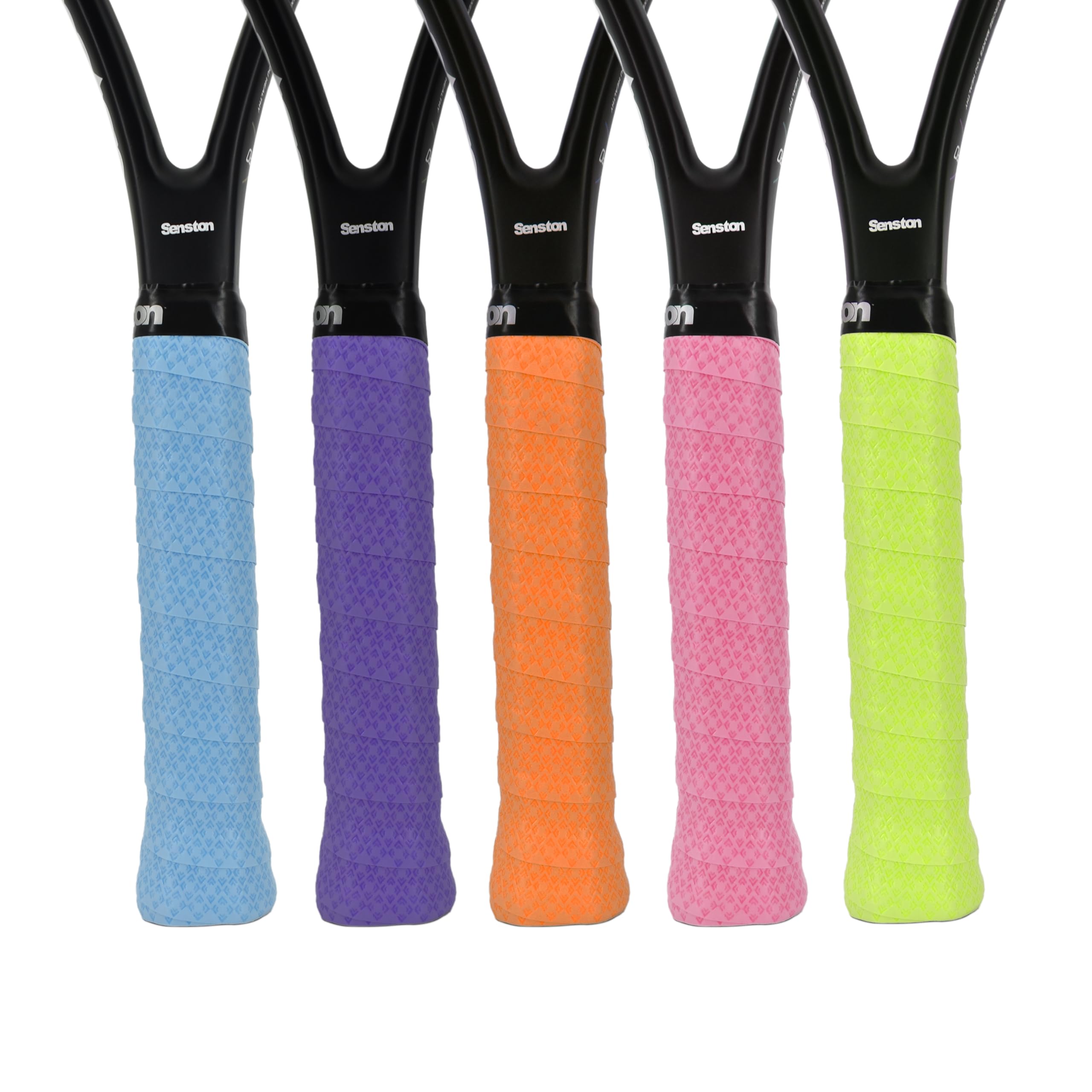 Senston 5 cintas de agarre de raqueta para tenis/bádminton/pesca/squash overgrips