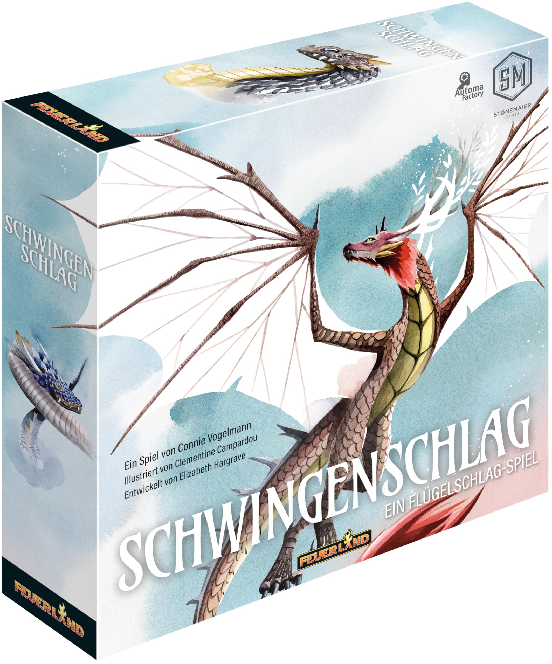 Feuerland Spiele 31032 Schwingenschlag - Aus der Spielewelt von Flügelschlag, grün