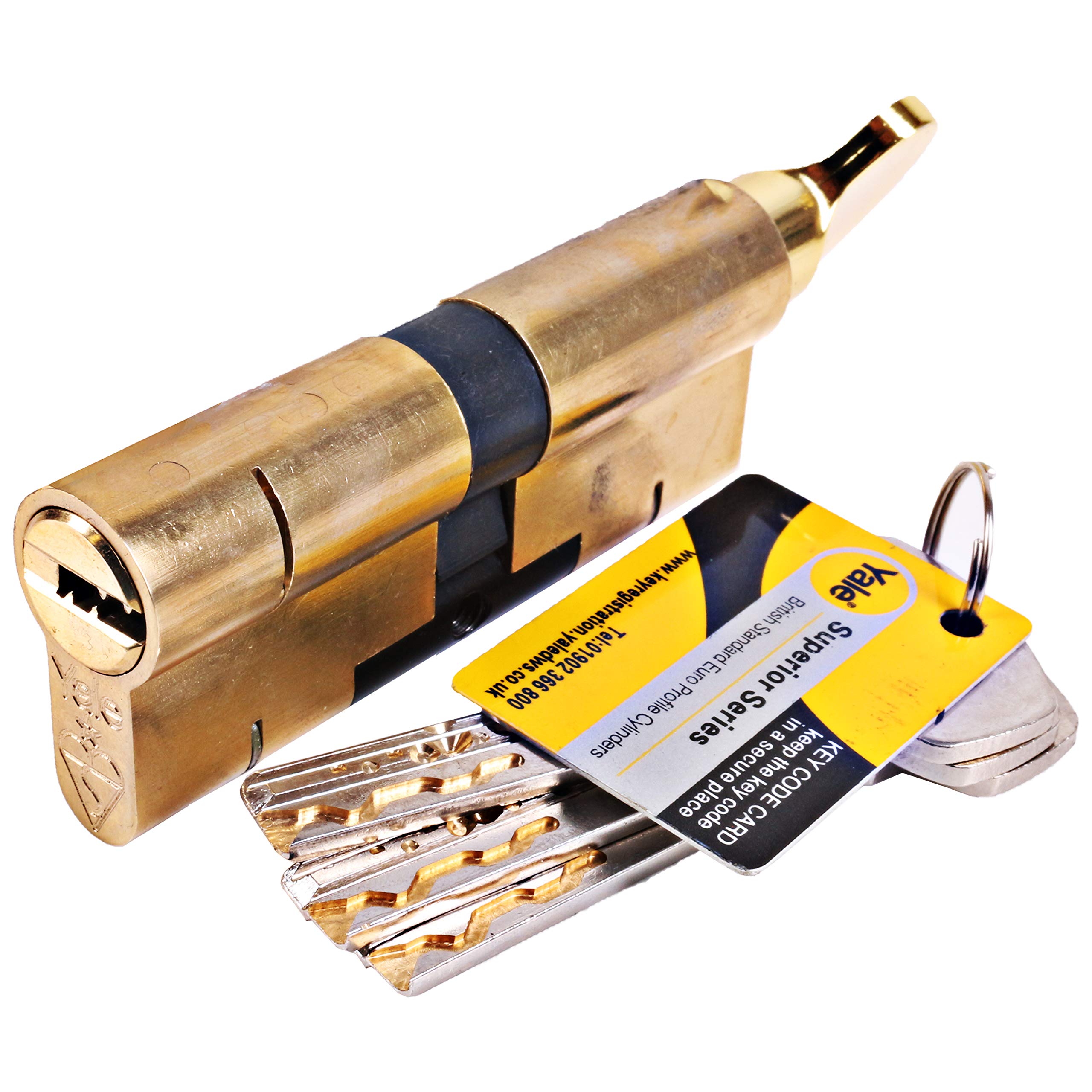 Yale Superior Thumb Turn Euro Cylinder Door Lock with 3 Keys Anti