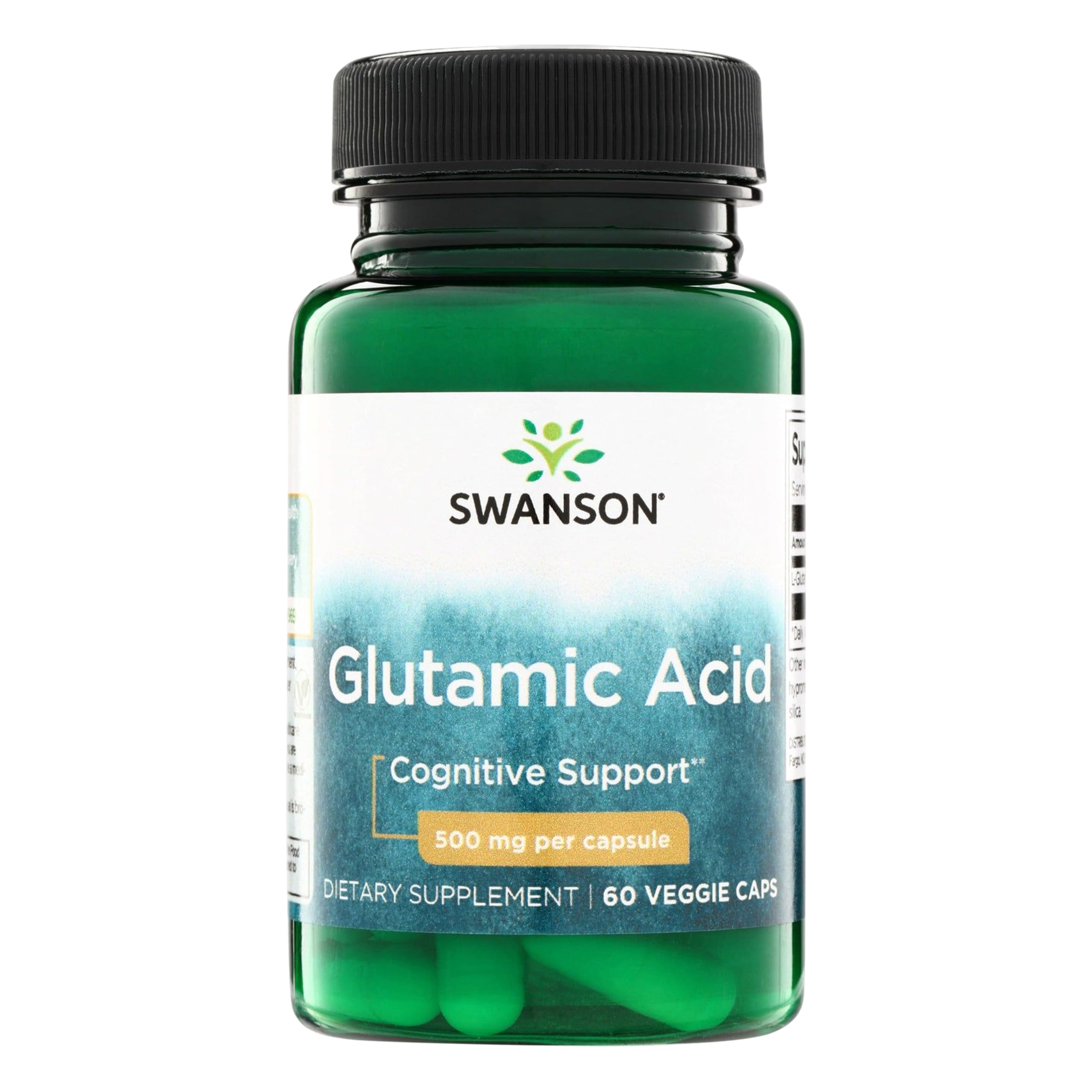 Glutamic Acid, 500mg - 60 vcaps