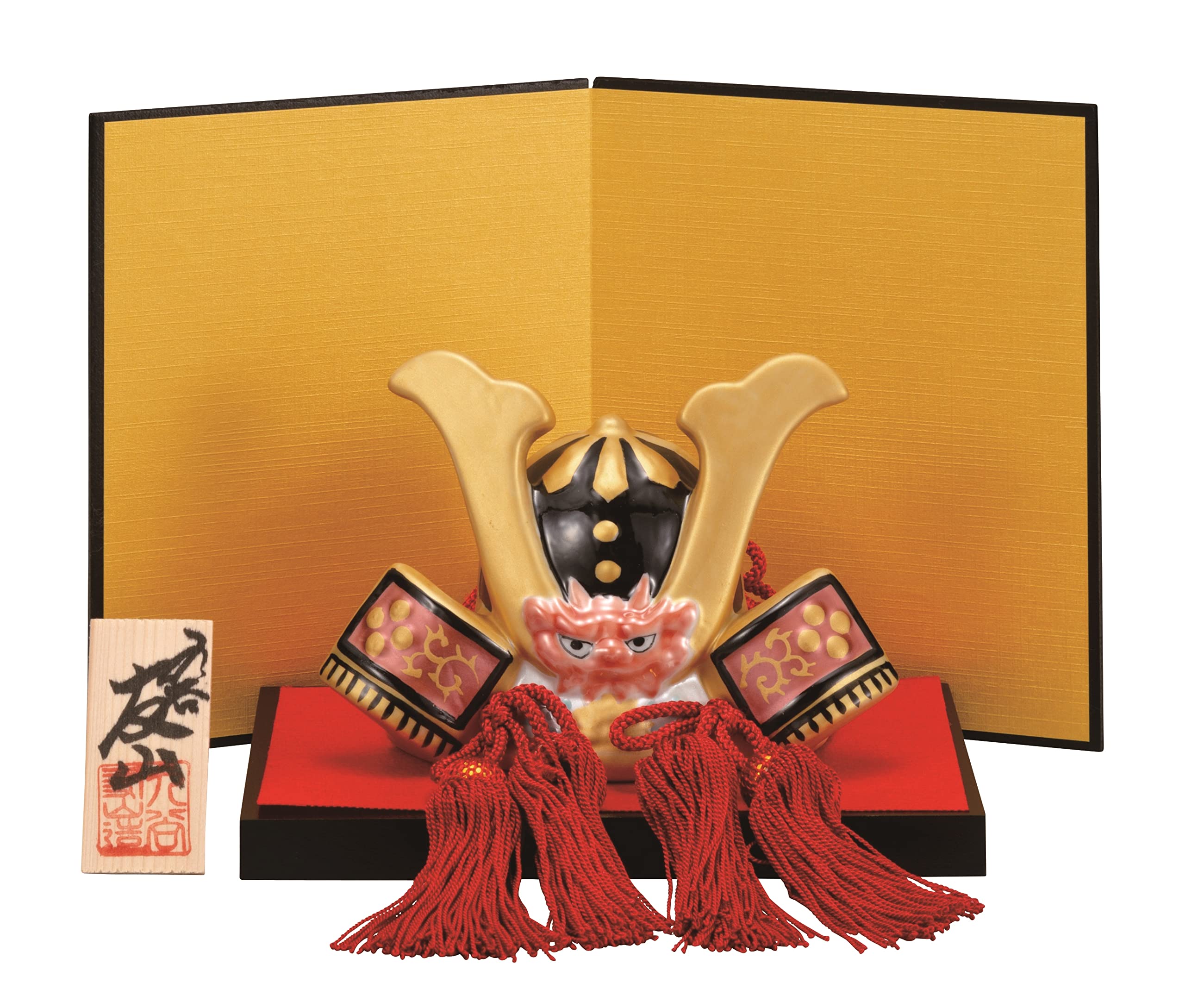 Amazon.co.jp: 『九谷焼』兜(5号)金彩(台・敷物・立札・屛風 Amazon.co.jp: 『九谷焼』兜(5号)金彩(台・敷物・立札・屛風