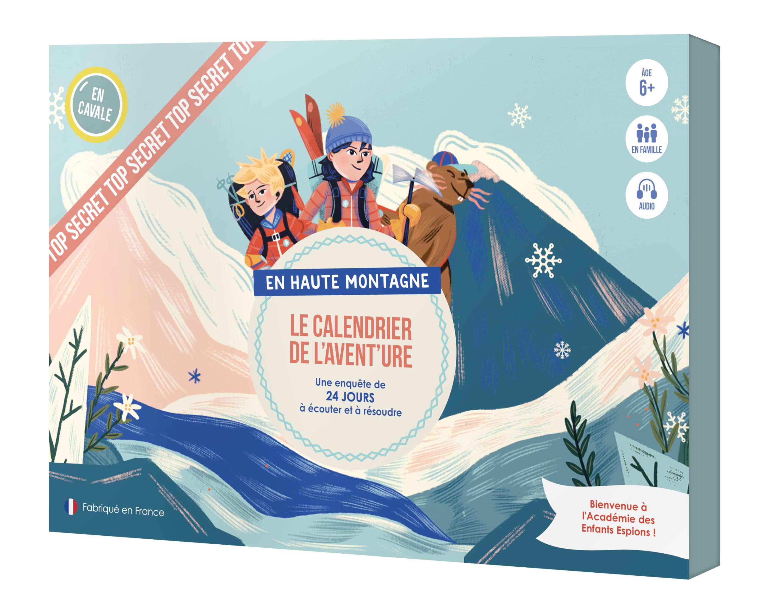 LE CALENDRIER DE L'AVENT'URE - EN HAUTE MONTAGNE - Edition 2023 -calendrier de l'avent ludique - idéal en famille - dès 6 ans -