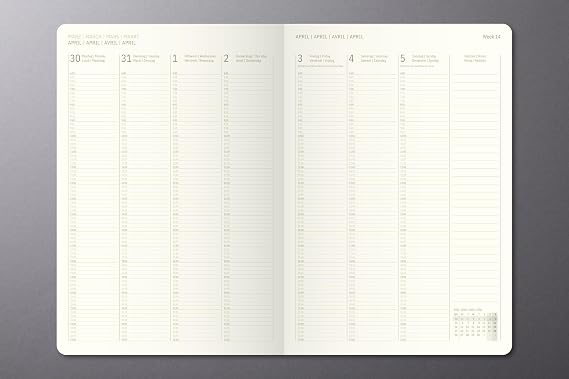 Sigel C2618 Weekly planner Conceptum 2026-1 year - A4+ black - 2 pages  1 week - hardcover - 80 gsm - 192 p. - PEFC-certified