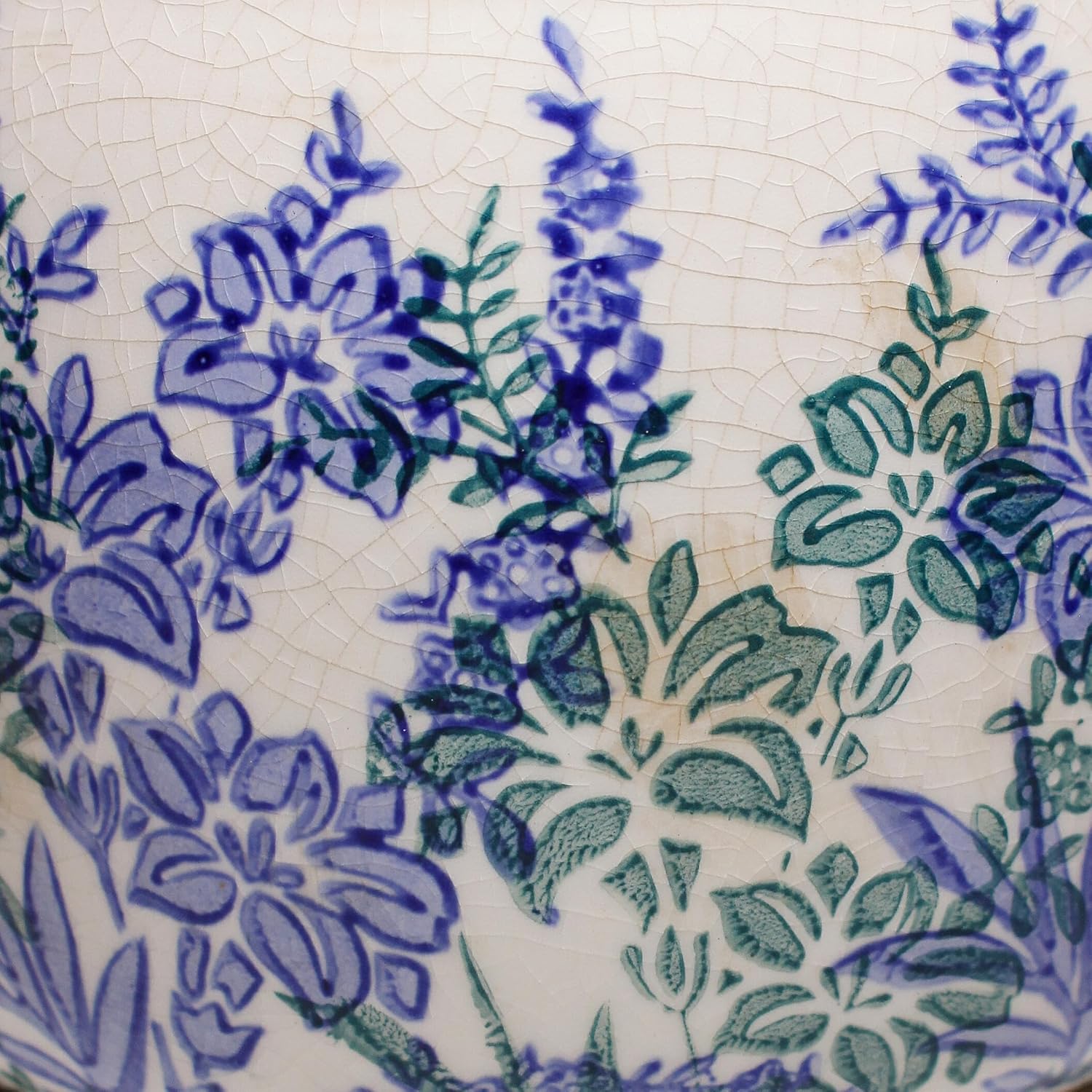 Xiaan Jiaju Pots for Plants, Ceramic Planters for Indoor/Outdoor Plants, 6.29'' Plant Pots Indoor with Drainage, Vase & Planters, Vintage Rustic Pots for Indoor Plant, House & Home Decor, Vintage Blue