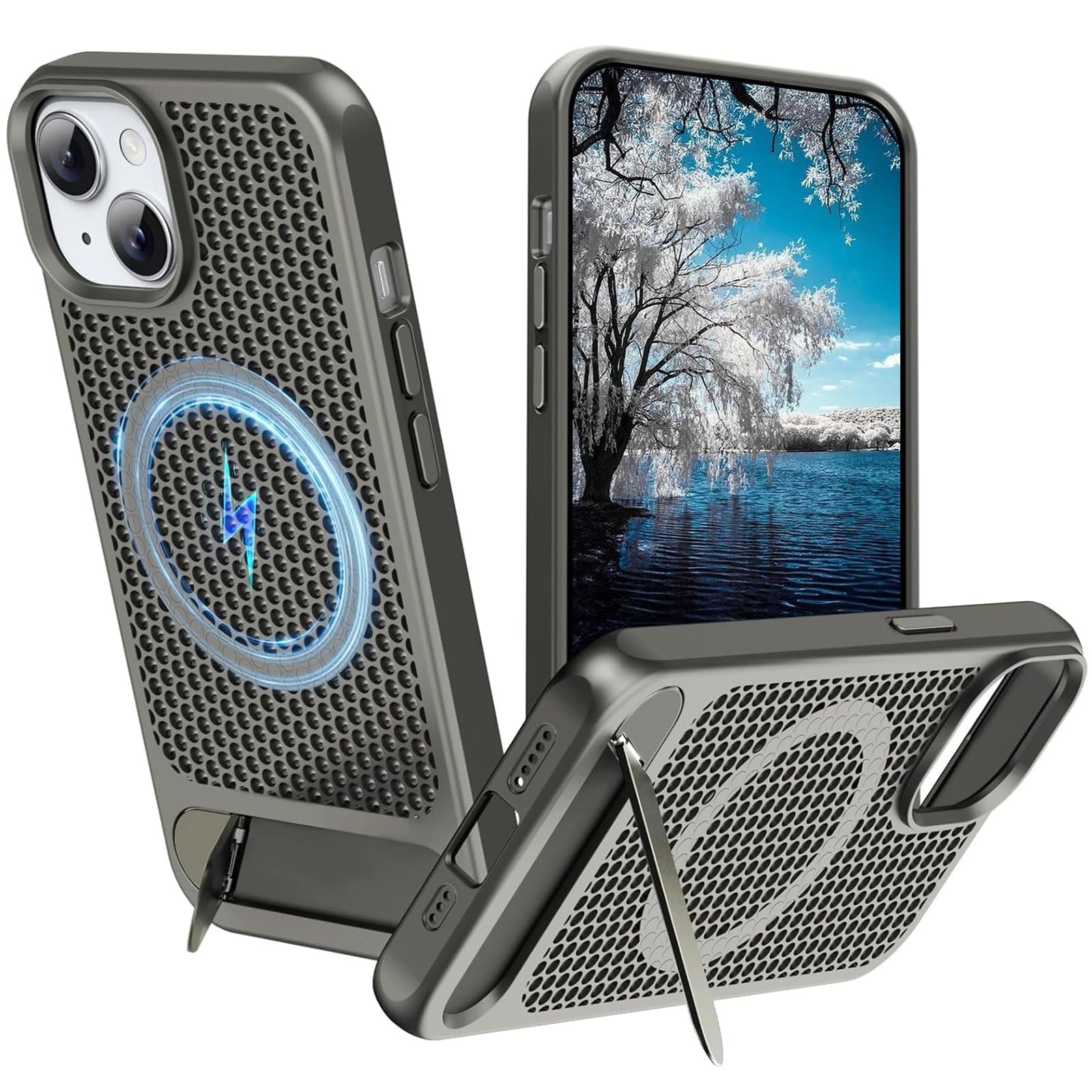 Amazon.co.jp: iPhone14 Plus ケース Magsafe対応 ワイヤレス充電 放熱