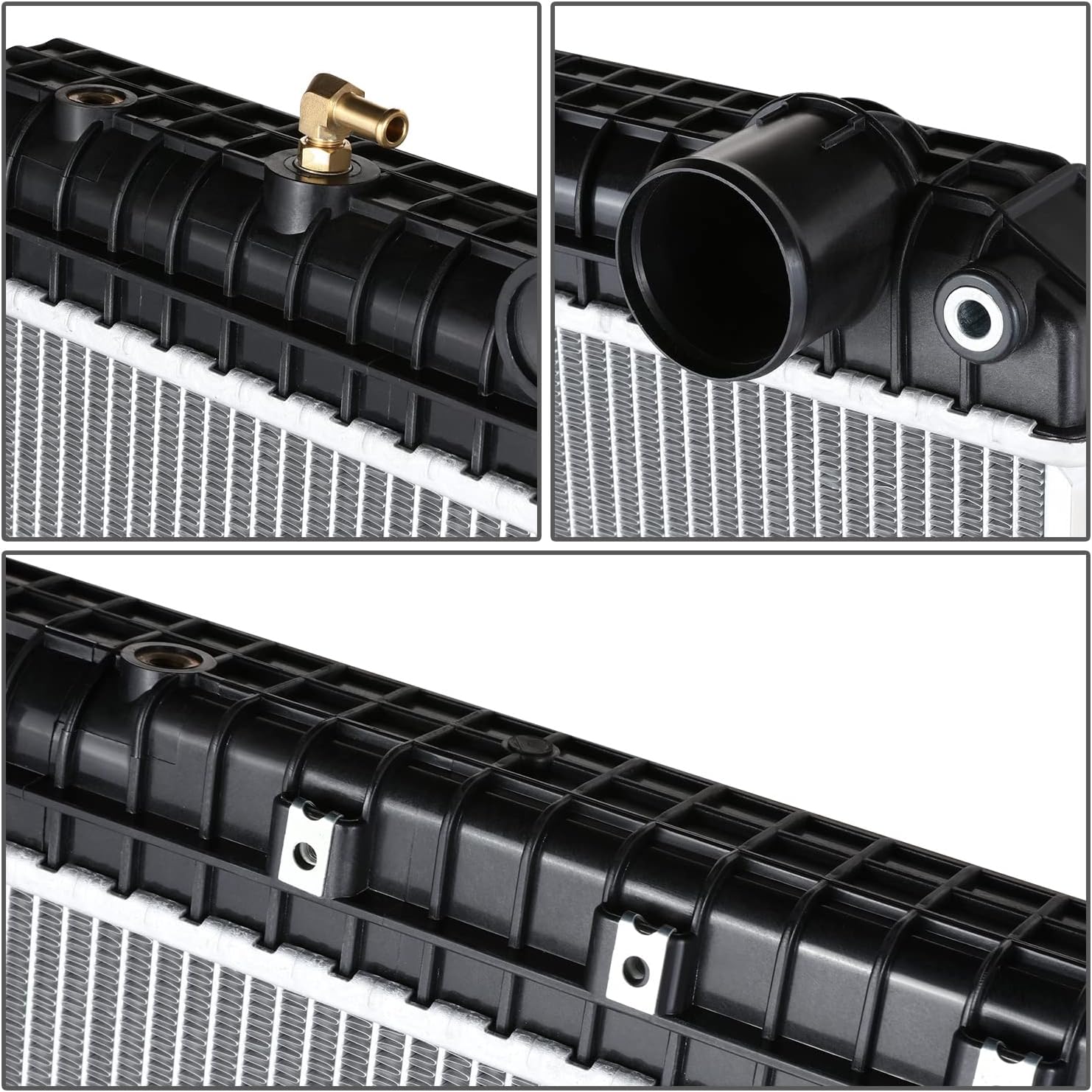 DNA MOTORING 2-Row Aluminum Radiator Compatible with 08-11 Freightliner Classic / 12-13 Cascadia / 2011 M2 112,OEM-RA-FL-013