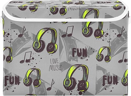 Miniatura 7 de Love Music Fun 80s Storage Containers With Lids Stackable Closet Storage Containers With Lids For Organizing for Toy Storage Dormroom Storage