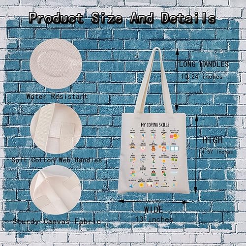 Miniatura 2 de My Coping Skills - Bolsa de mano con alfabeto, regalo de salud mental, consejero escolar, regalo para el cuidado personal, regalo para psicólogo