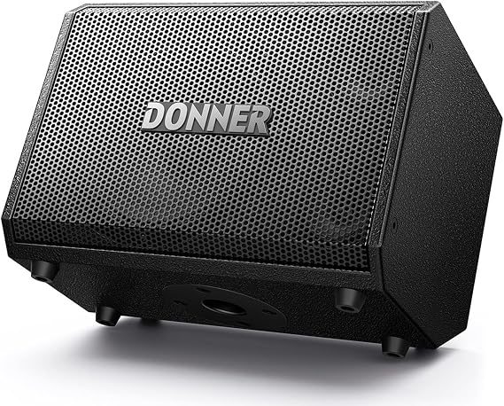 Donner MT-1 Portable PA System, 300W Wireless BT Speaker Sound Amplifier, 4-6h Outdoor Use, with Two 2.5 Trebles, 8 Woofer, Support TRS 6.35/USB/AUX/Mic Inputs
