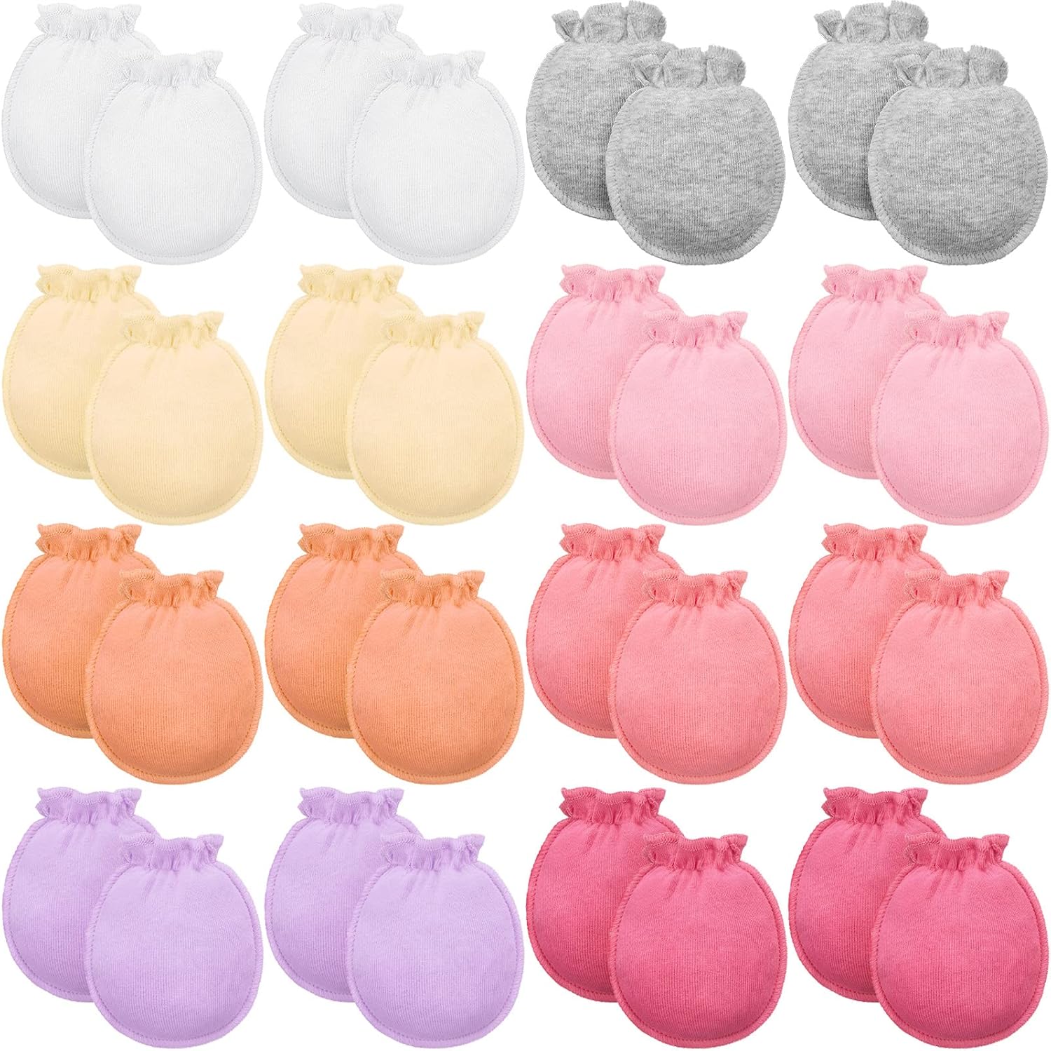 16 Pairs Newborn Baby Cotton Mittens No Scratch Gloves Unisex Newborn Mittens for baby Boys Girls 0-6 Months 16 Pairs Newborn Baby Cotton Mittens No Scratch Gloves Unisex Newborn Mittens for baby Boys Girls 0-6 Months