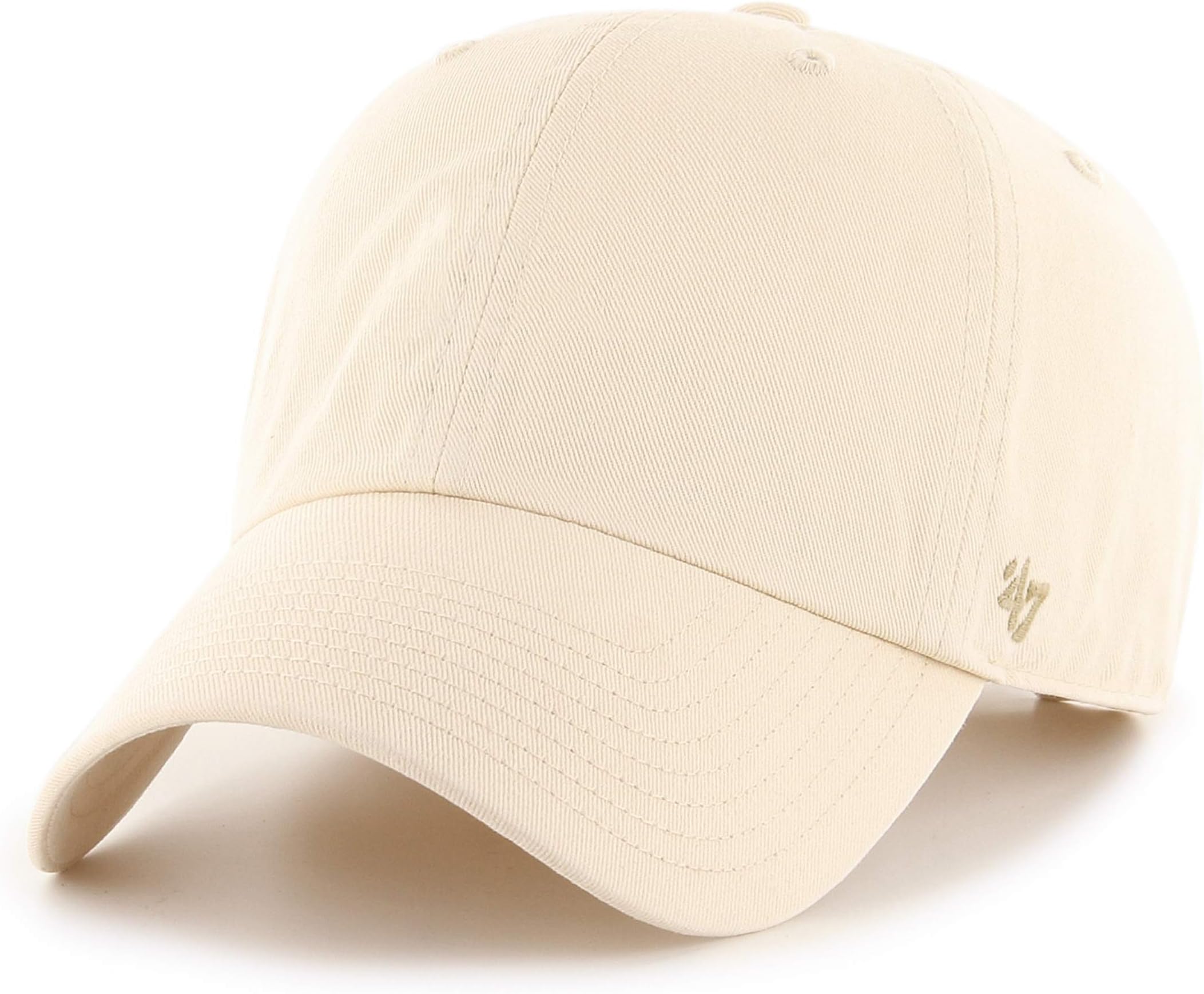 47 Blank Classic Clean Up Cap, Adjustable Plain Baseball Hat for Men and Women
