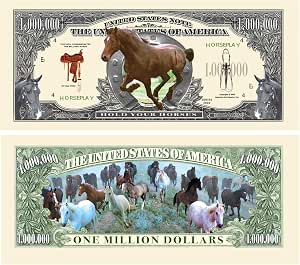 Monkey Million Dollar Bill With Protective Sleeve - Novelty Funny Money