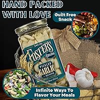 Vista 4 de Foster's - Dientes de ajo en escabeche en frasco, original, 16 onzas, paquete de 2, receta tradicional de verduras en escabeche durante más de 40