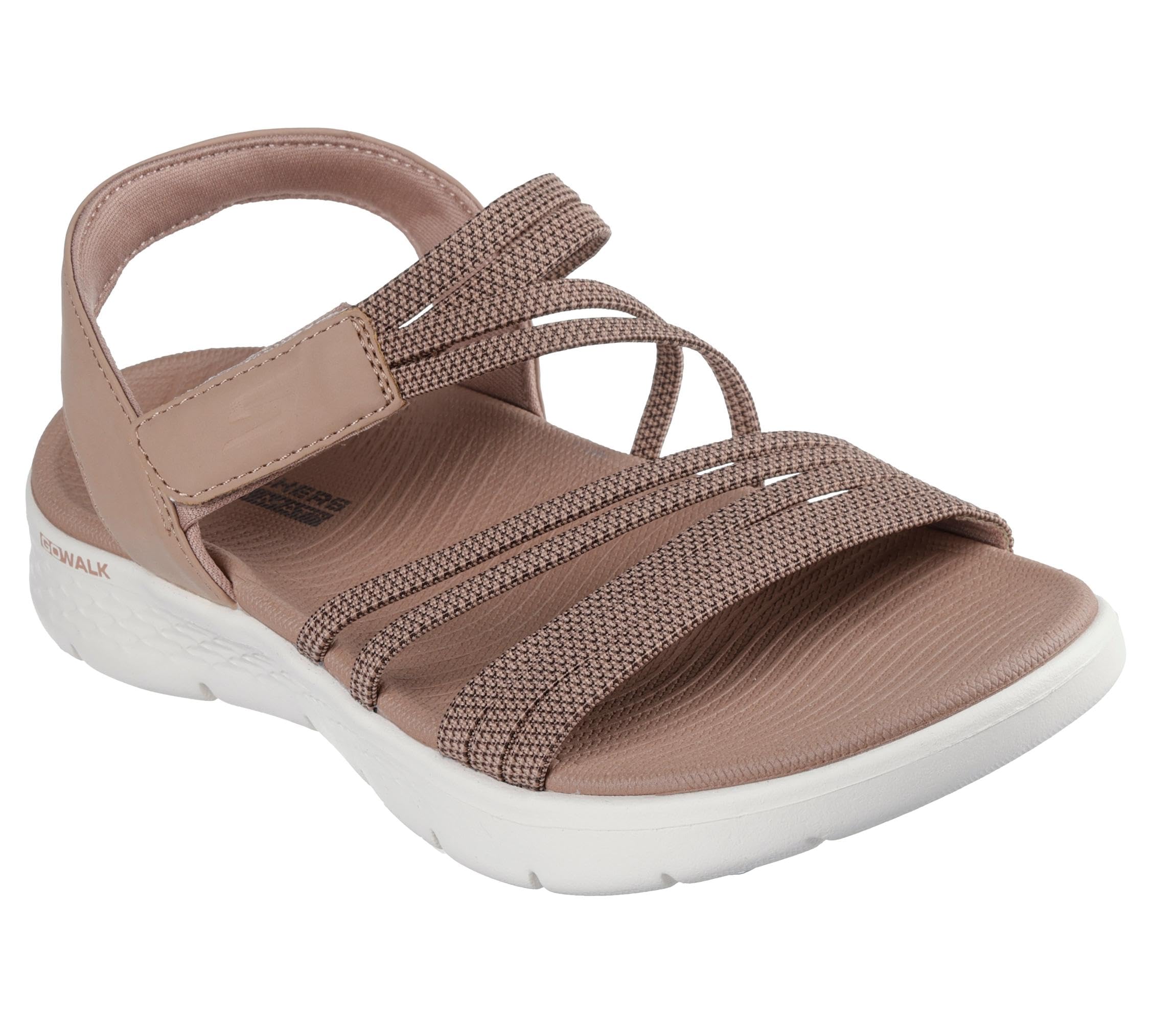Skechers Women's Go Walk Flex Sandal Emma, Tan, 4 UK