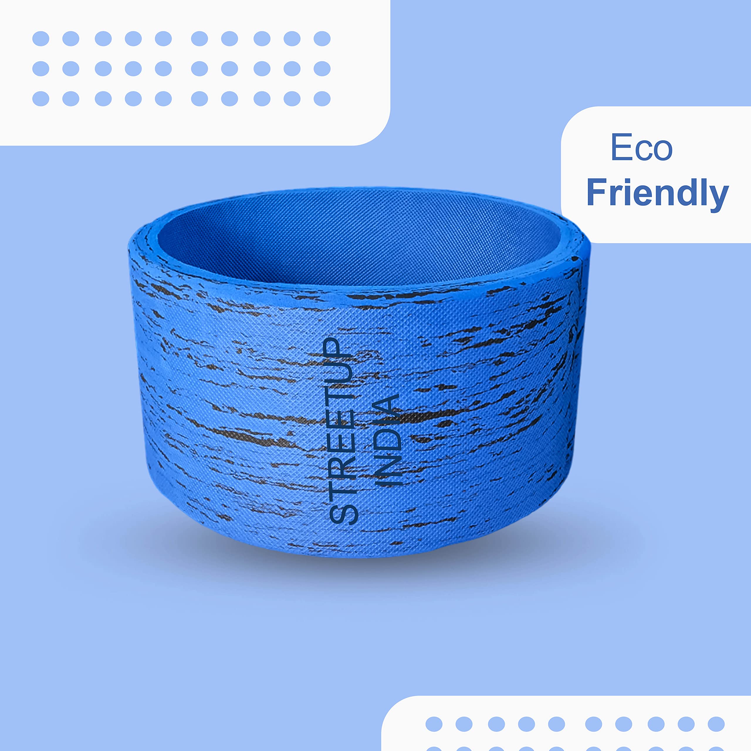 Streetup India® Yoga Wheel Roller for Unisex With High Density Strong Foam Sweat Resistant & Eco-Friendly Blue 4