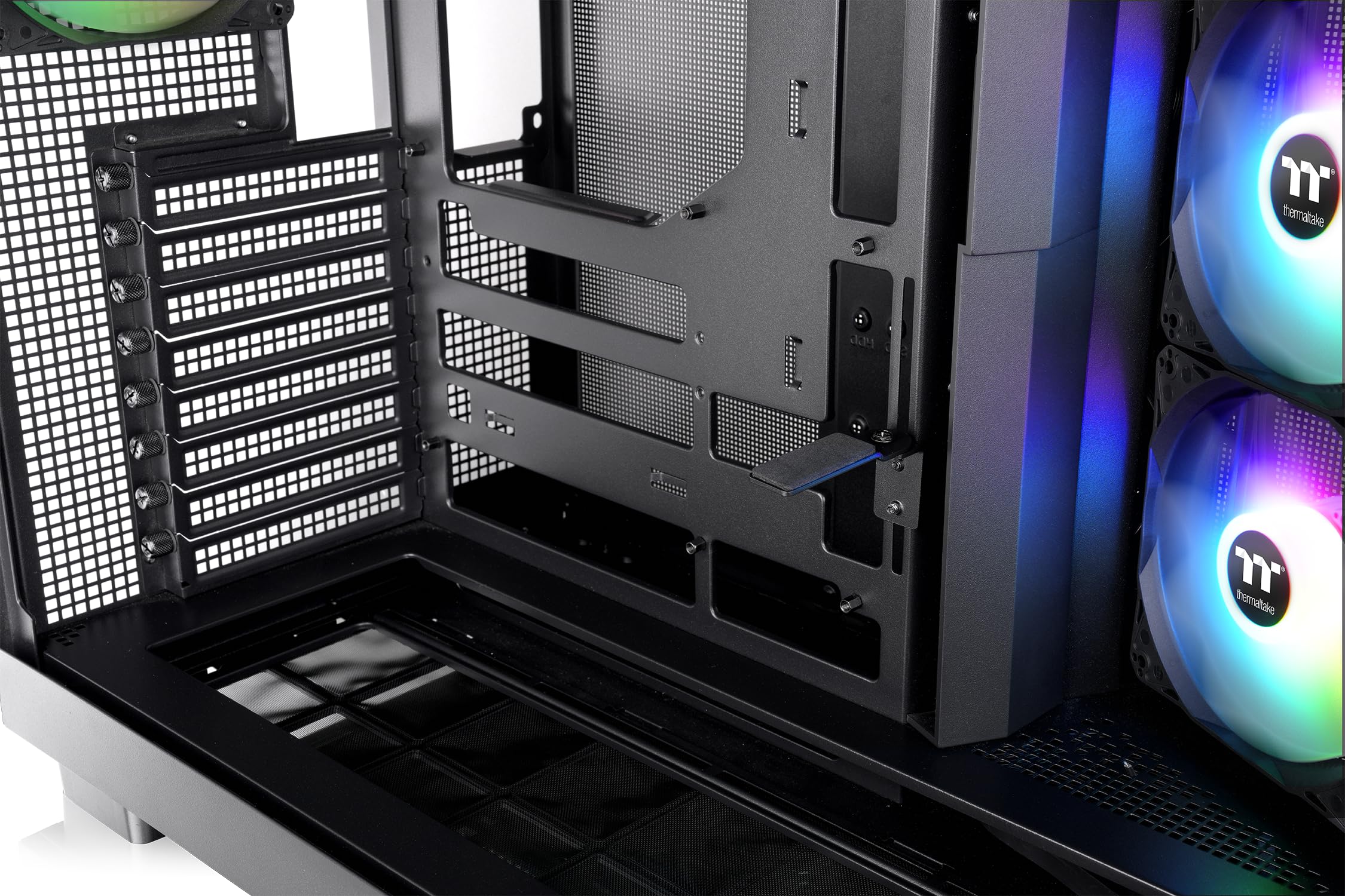 Thermaltake View 380 XL TG ARGB | Mid Tower PC‑Gehäuse | 4‑mm Tempered Glass | E‑ATX & XL‑Mainboard Support | USB‑C Front I/O | 360‑mm Radiator Support | High‑Airflow Design | Black