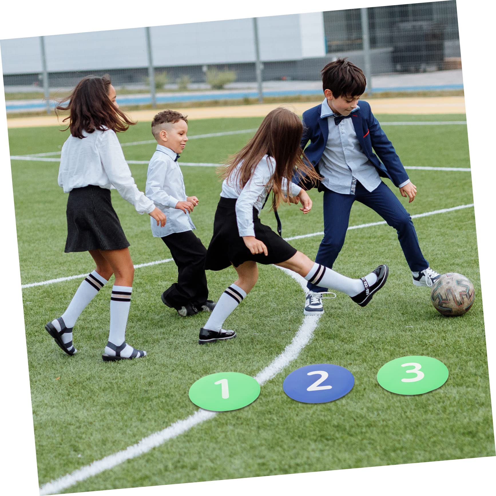 ibasenice 10pezzi Dischi Segnali Allenamento Calcio Numerati Antiscivolo per Agilità e Esercizi Multisport Resistente