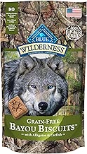 Blue Buffalo Wilderness Bayou Biscuits High Protein Grain Free Crunchy Dog Treats Biscuits, Alligator & Catfish 8-oz bag - coolthings.us