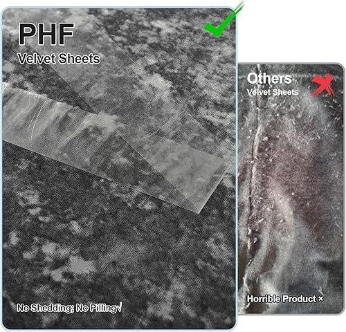 Miniatura 7 de PHF Truly Velvet - Juego de sábanas de terciopelo tamaño Queen, juego de sábanas ultrasuaves de 4 piezas, lujosas y acogedoras, cálidas para otoño e