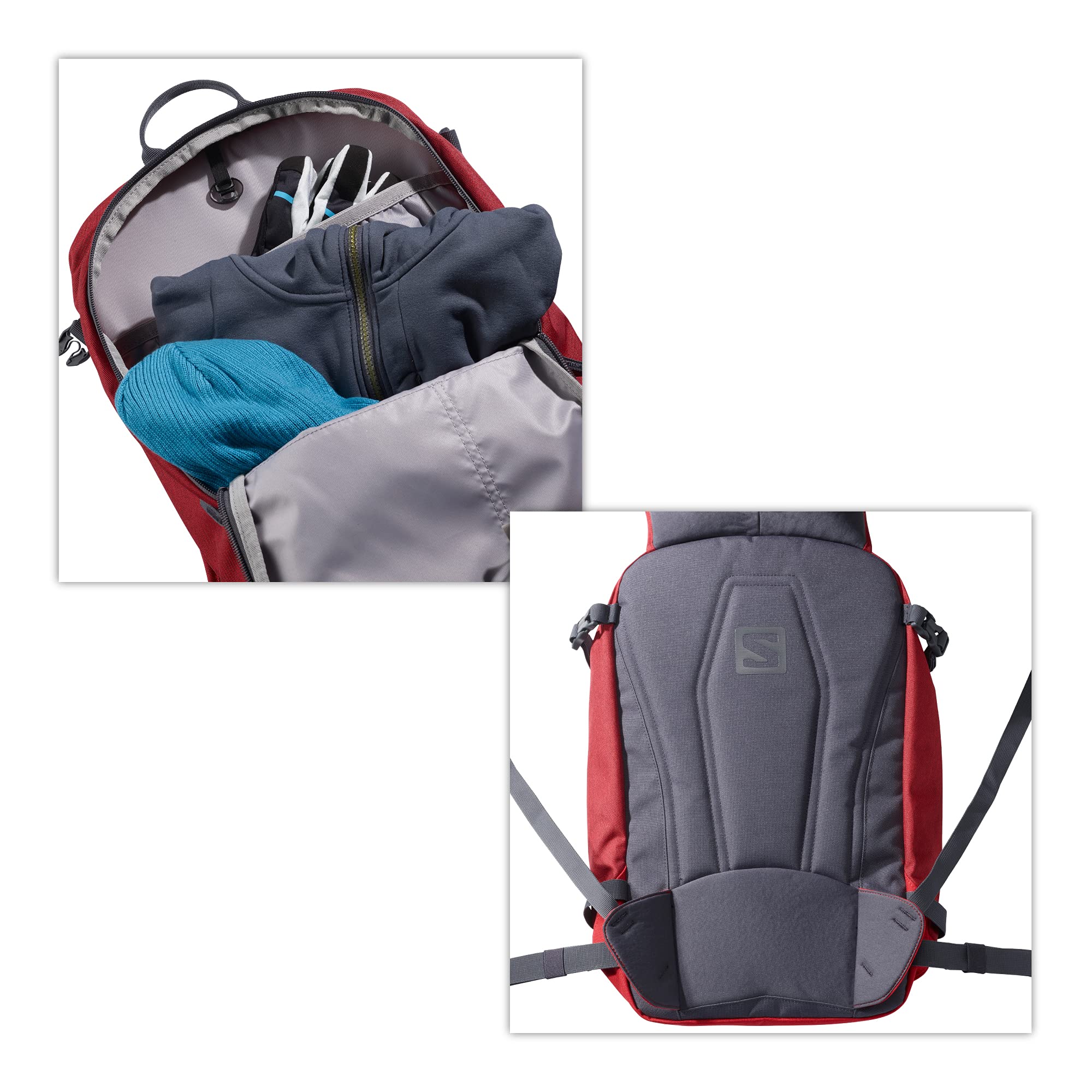 Salomon Side 18 Unisexe Sac à dos Ski Snowboard pour bottes et gants Vélo Tout Terrains VTT 18L