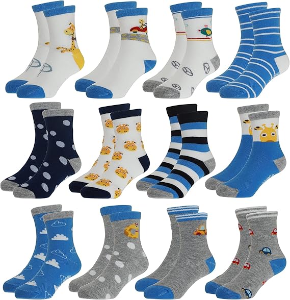 Yafane Baby,Clothing,Baby Girls 0-24m,Socks & Tights,Socks Yafane 12 Pairs Baby Socks Infant Socks Non-slip Cotton Socks for Boys Girls Girl 0-7 Years