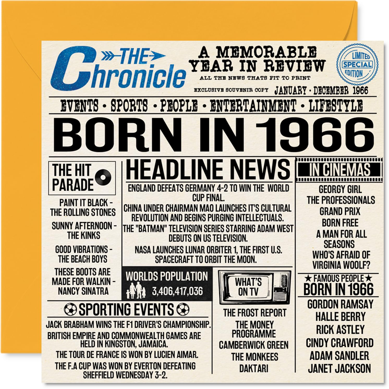 19th Birthday Cards for Men Women - Born In 2007 Newspaper - Happy 19 Birthday Card for Son Daughter Cousin Vintage Retro Back In 2007, 145mm Bday Greeting Cards — view 112
