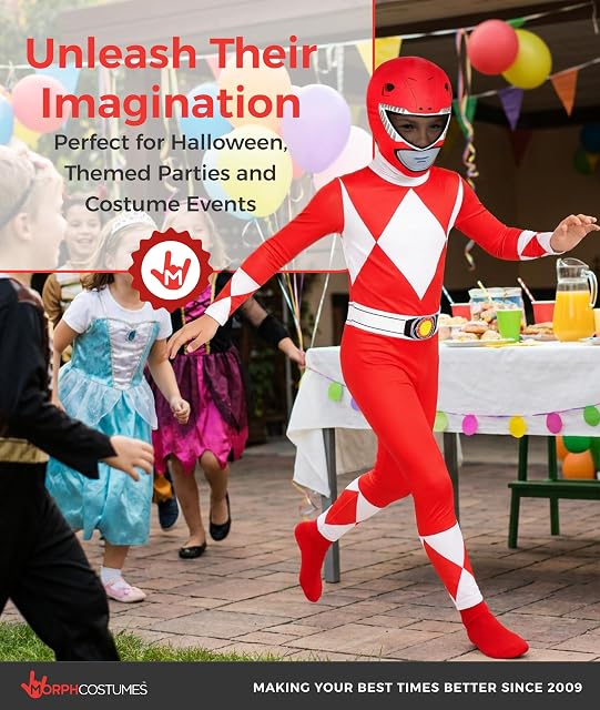 Foto 6 de 7 de Morph Disfraz Power Rangers Niño, Disfraz Halloween Niño, L