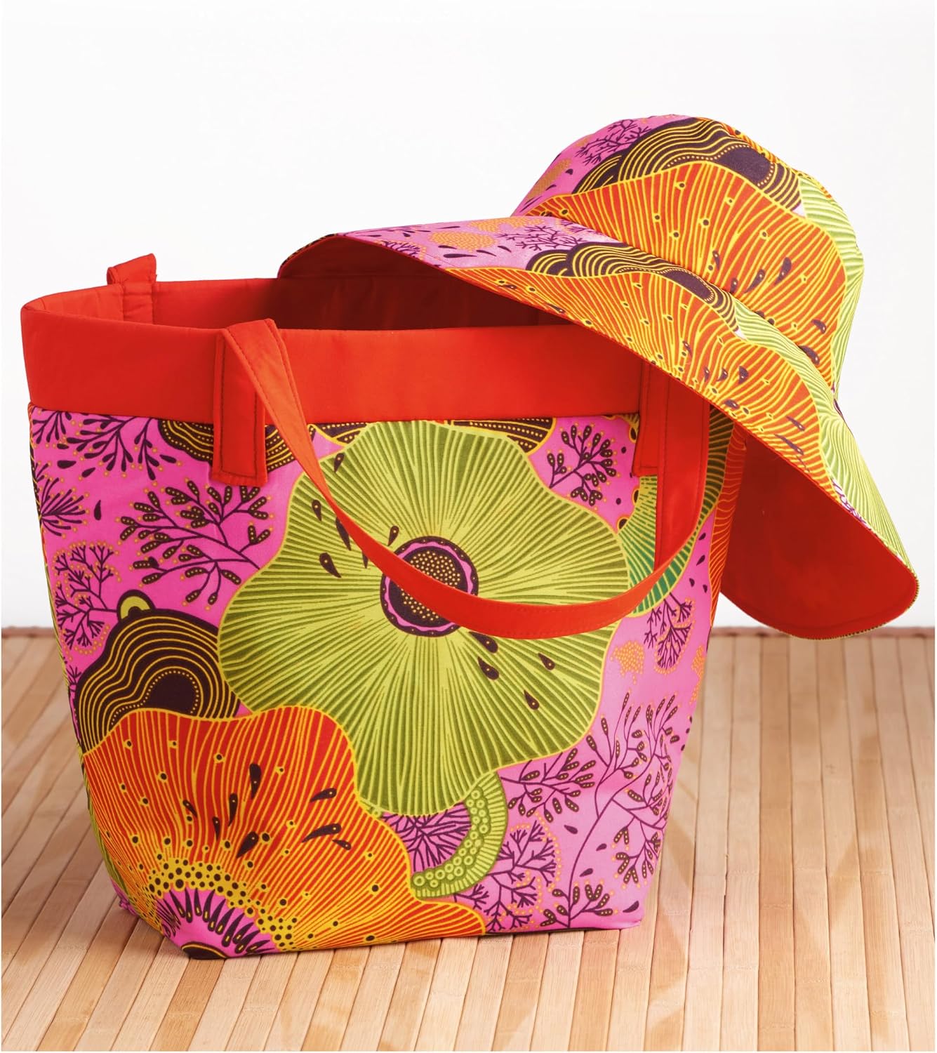 Simplicity SS9580A Bag, Wide Brim Hat, and Necklace Sewing Pattern Packet, Design Code S9580, All Sizes