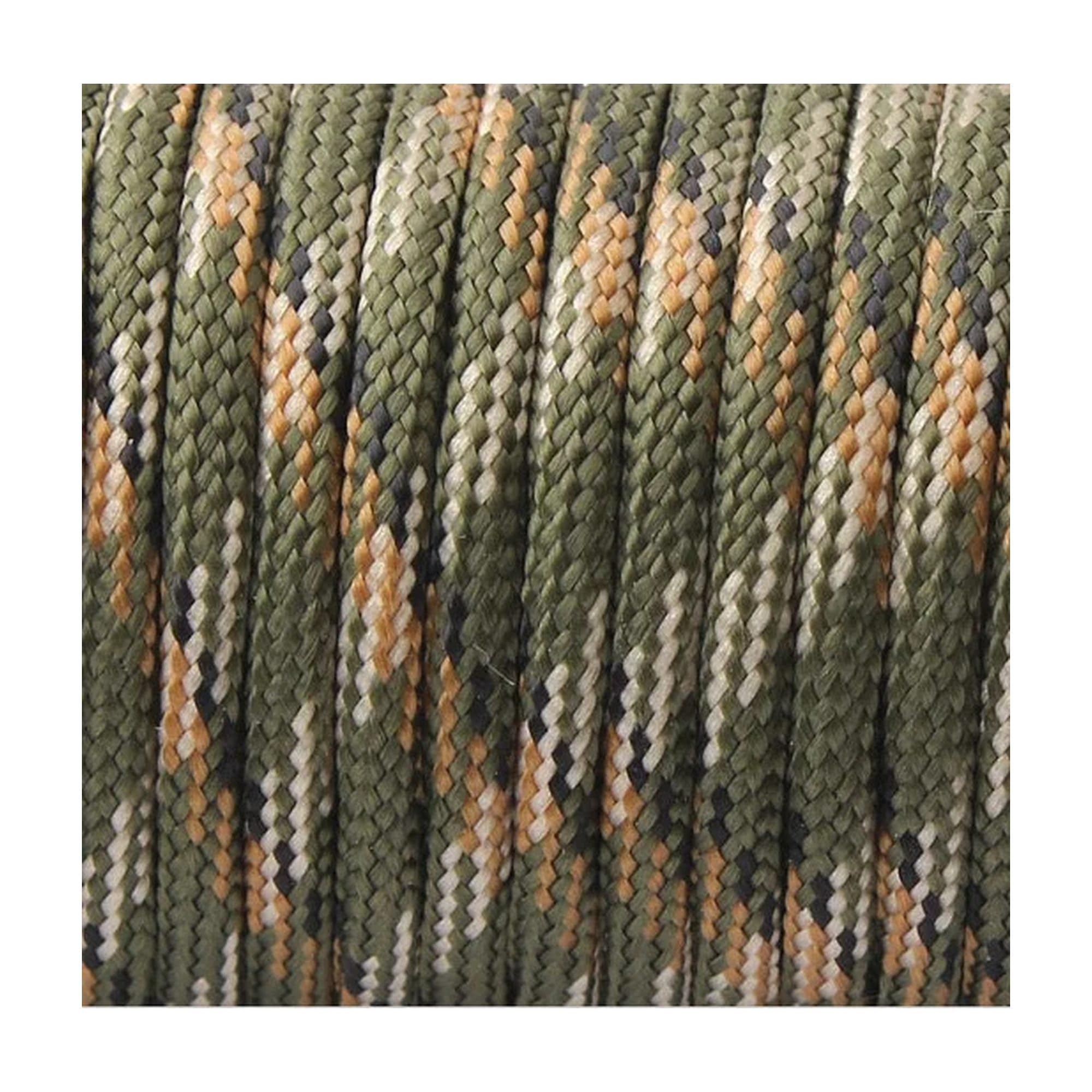 9-Core 650lb Paracord 5/15/31m Dia 4mm Military Tactical Survival Parachute Rope For DIY Making Lanyard Bracelet Dog Collar Tent - Camo Green - 15m