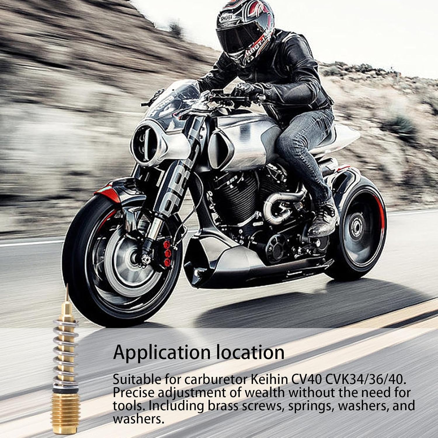 Carburetor Idle Mixing Screw Carburetor Rebuild Kit Mixing Screw - Motorcycle Idle Mix Fuel Ratio Screw | FCR Carburetor Adjustment Air Screw CV40